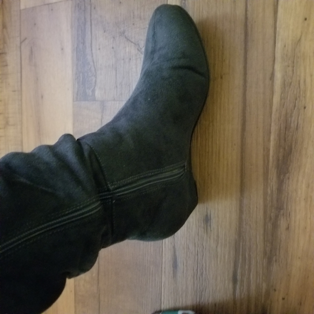 Comfortview gray slouch overknee boots wildcalf 8m - Picture 8 of 8